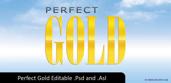 Perfect Gold Text Style