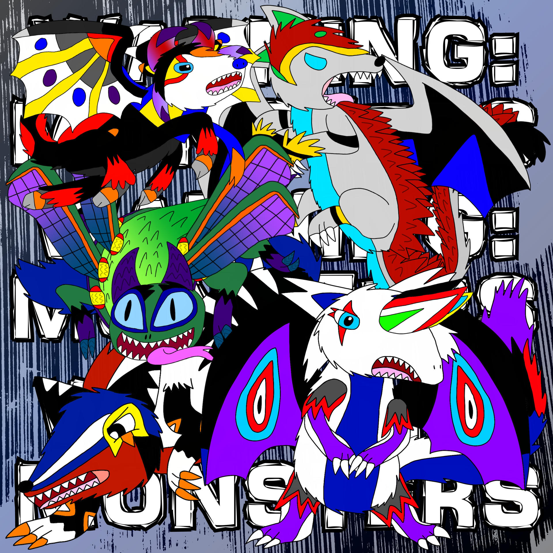 Warning Monsters 2 By Sia Mon On Deviantart Warning Monsters 2 By Sia Mon On Deviantart