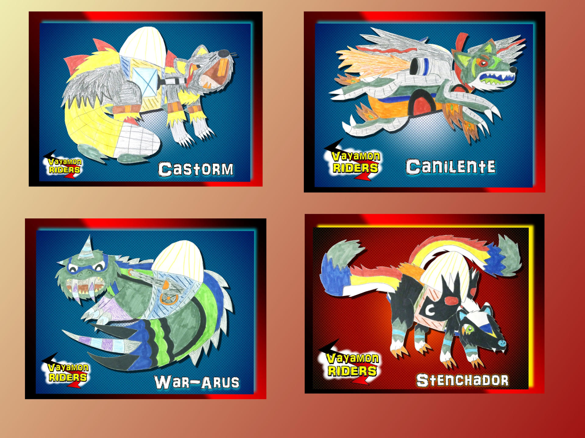 Wave Riders Characters Vayamon Riders- Wave 2 set 1 by Vaya-Dragon on DeviantArt