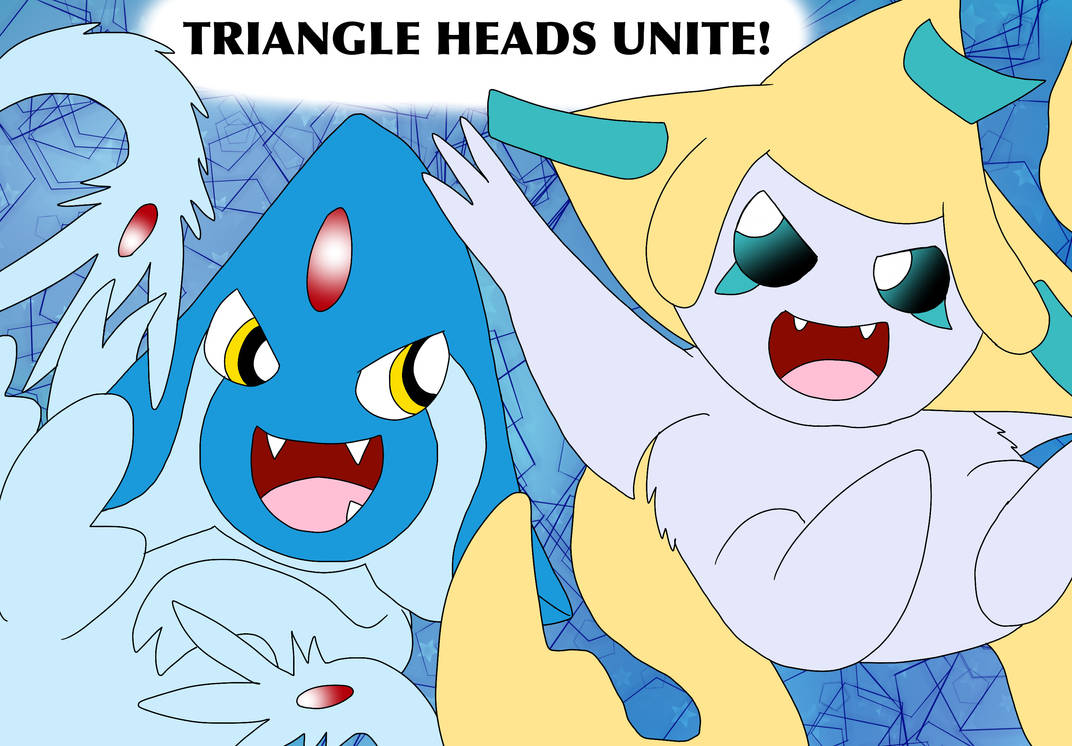 Pokemon Basic Triangle Triangle heads by Vaya-Dragon on DeviantArt
