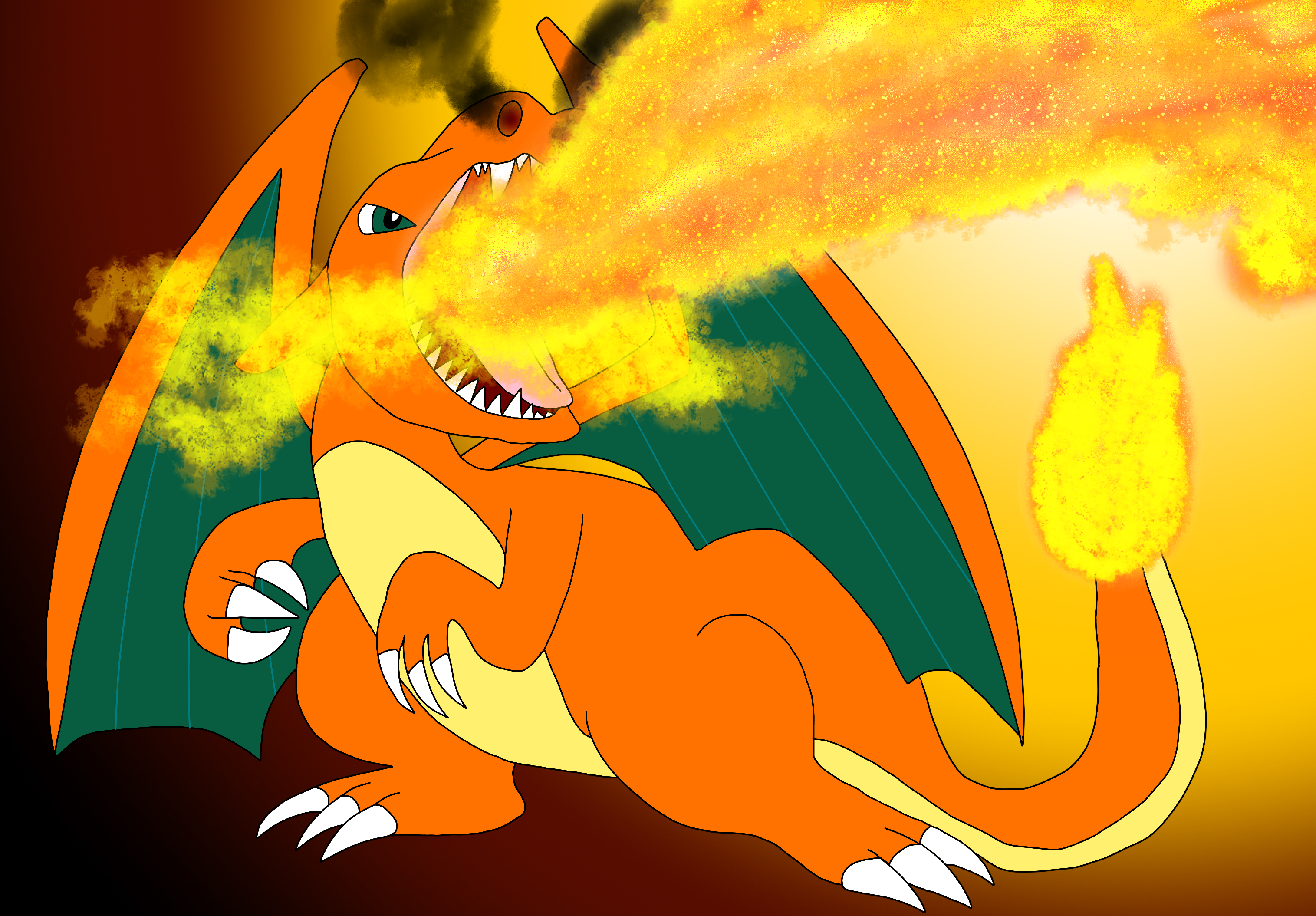 Firework Reverse Charizard Charizard's flamethrower by Vaya-Dragon on DeviantArt