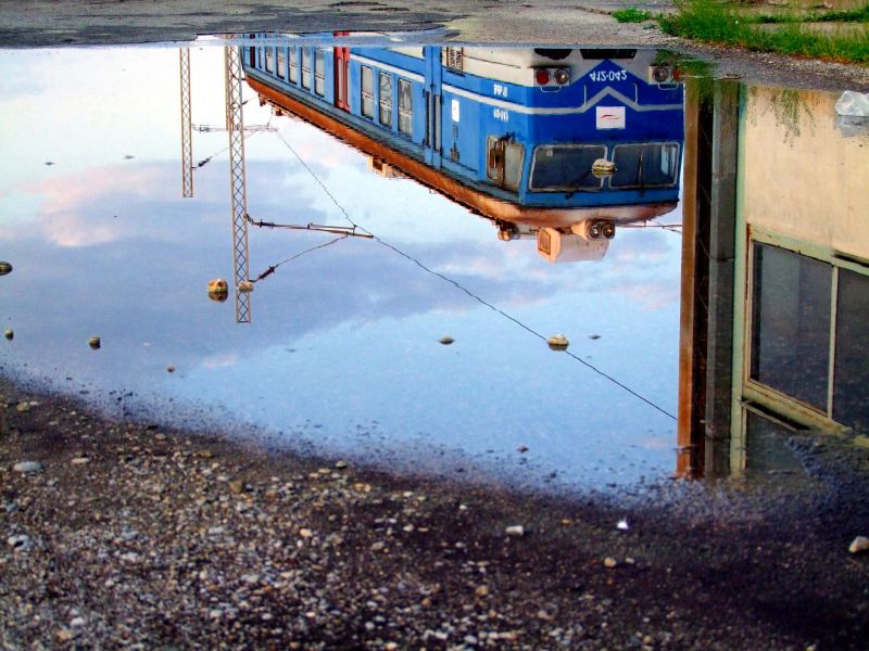 Train reflection