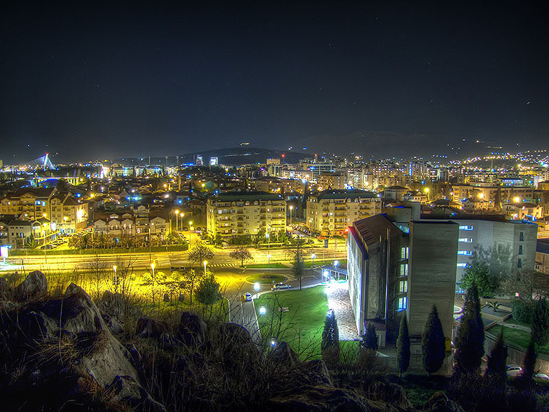 HDR Podgorica at night