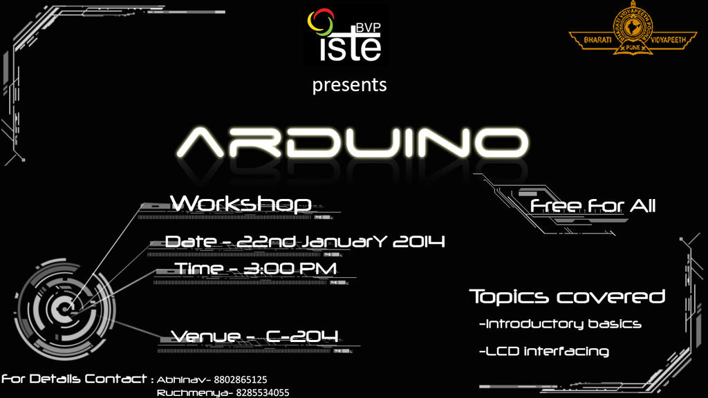 Arduino workshopPoster by pranay5255 on DeviantArt