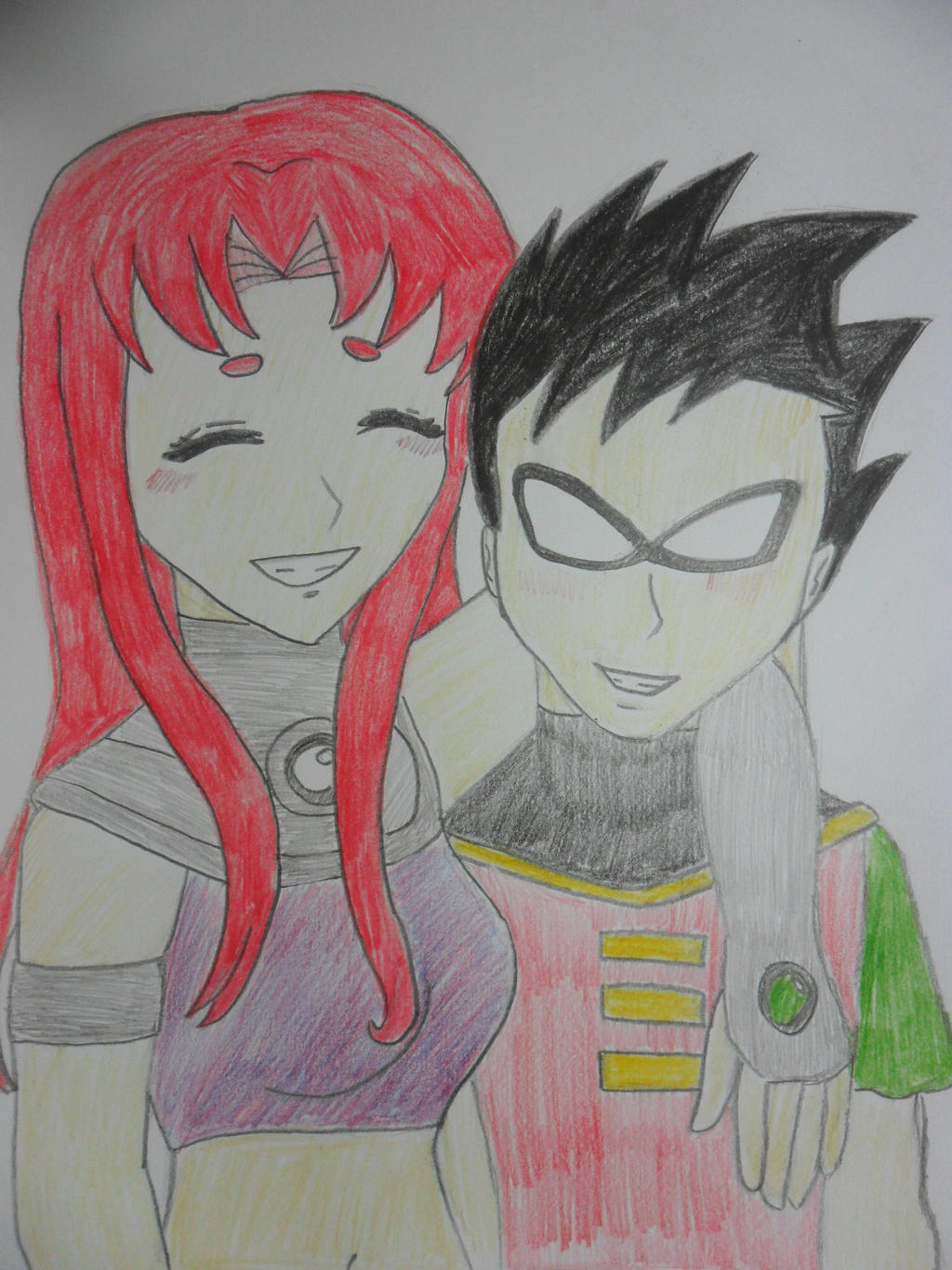 Starfire and Robin