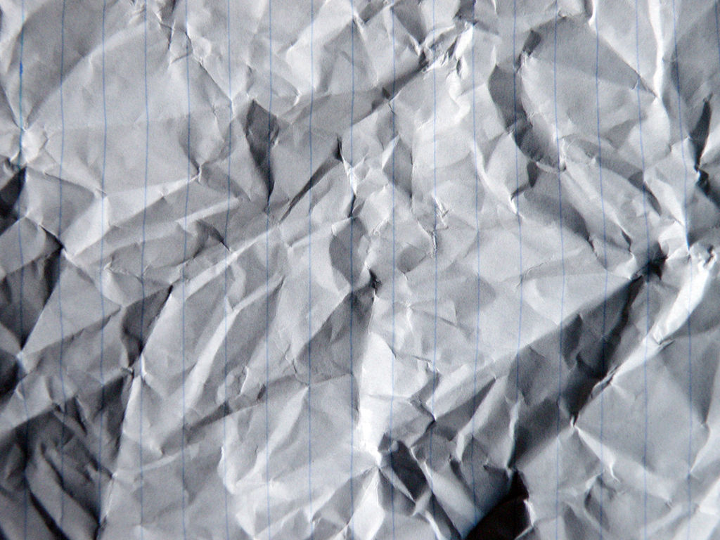 crumpled paper lines