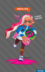 Inkling - Tri-slosher - Splatoon2