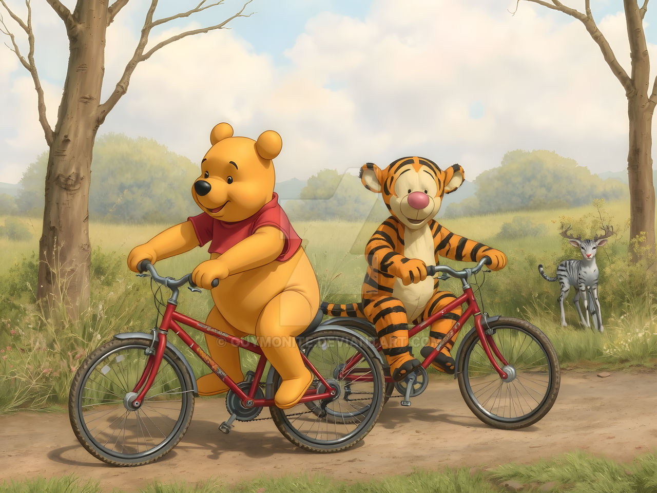 Motorcycle Riders Pooh Winnie the Pooh and Tigger - Riding Bikes by Guymonite on DeviantArt