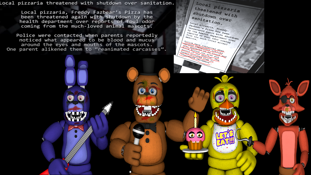 Fnaf 1 Newspaper by SHadowBonnie76 on DeviantArt