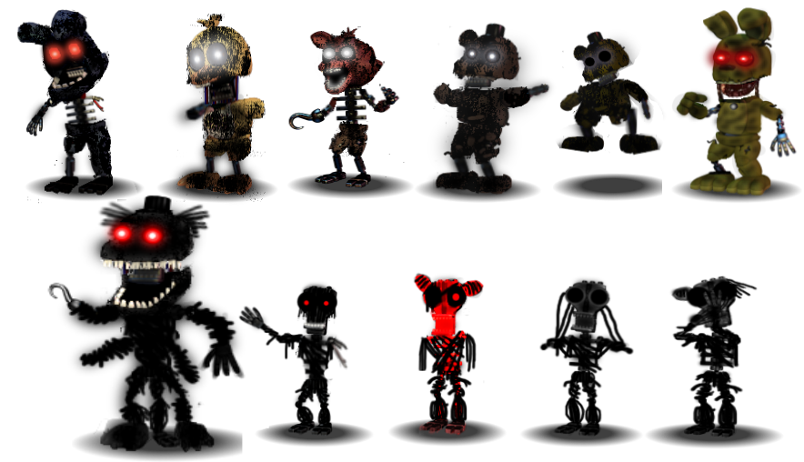 Tjocr Fnaf World - TJOCR-Animatronics by SHadowBonnie76 on DeviantArt