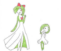 Kirlia and Gardevoir Head Swap