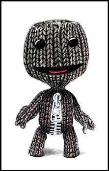 Sackboy - colored pencil