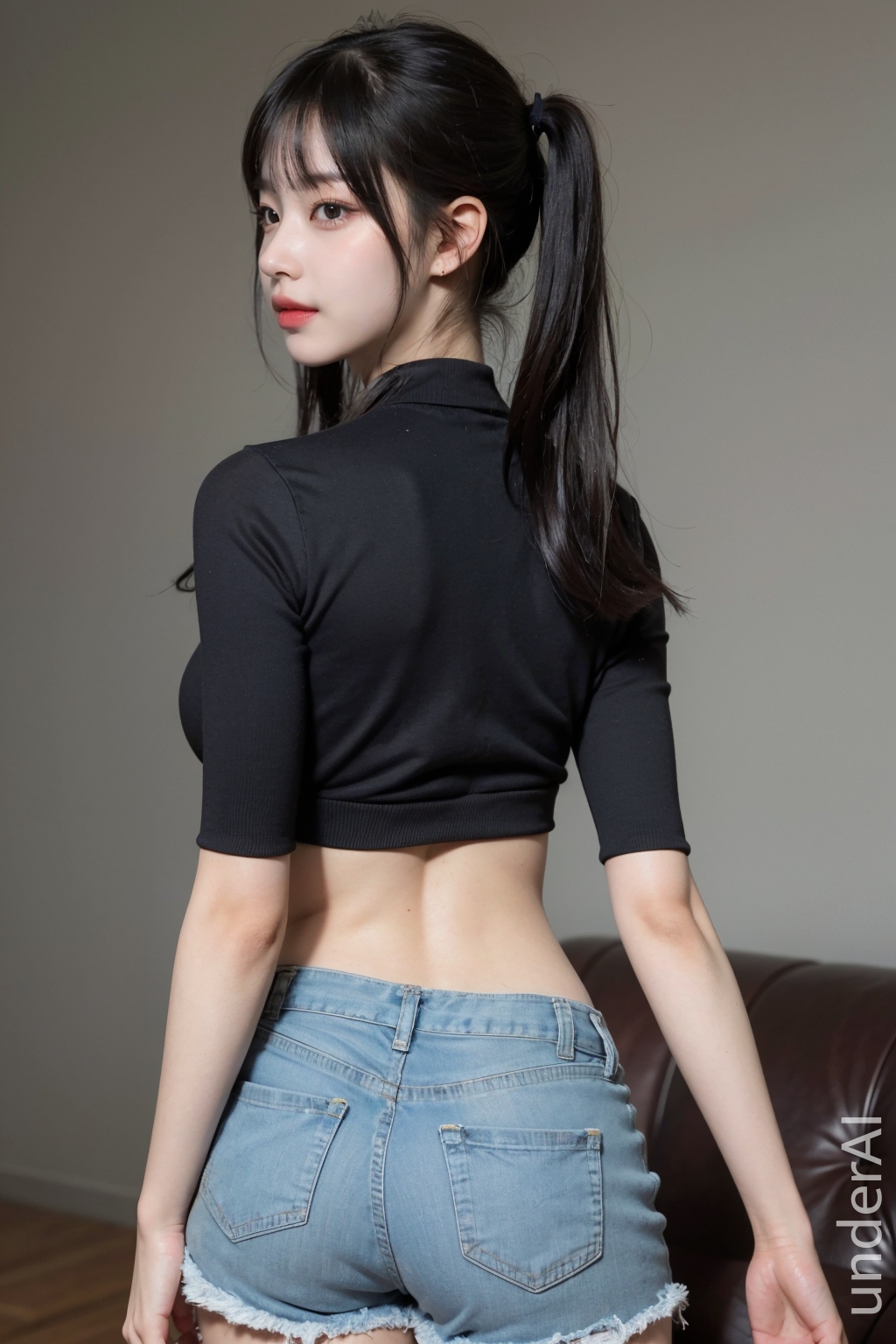 Deviantart Underai crop top, hot pants by underAI on DeviantArt