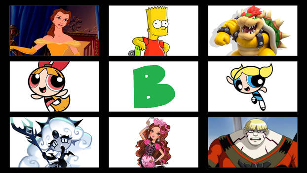 My Favorite Letter B Characters