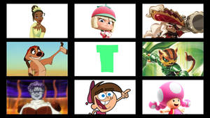 My Favorite Letter T Characters