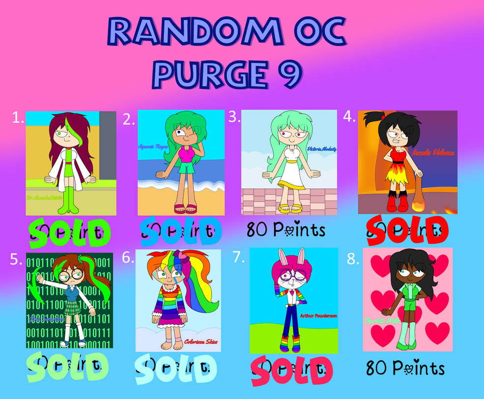 Random OC Purge 9 (2/8 OPEN) by Arrienne-408 on DeviantArt