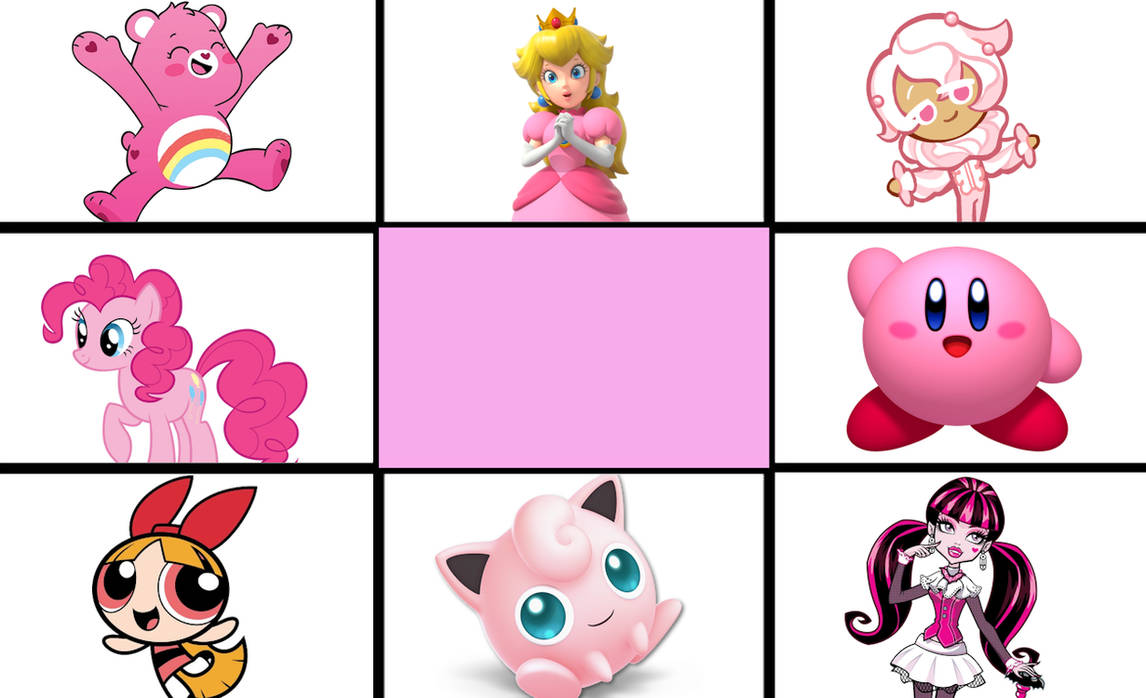 Pink Character Color My Favorite Pink Characters by Arrienne-408 on DeviantArt