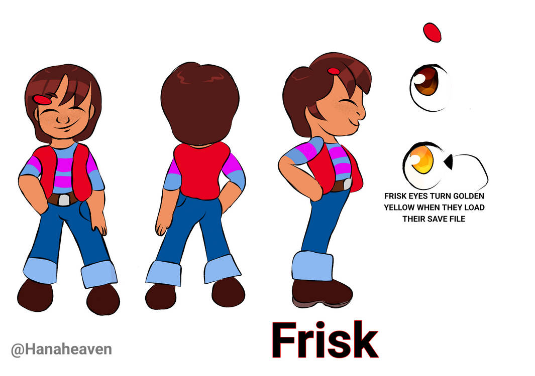 Frisk Example Template New version of frisk character sheet by Hanaheaven on DeviantArt