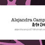 alejandra business cards front