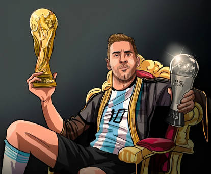 Le Champion King Leo Messi Messiah D10S
