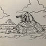 Inktober 2024 day 10: Nomadic