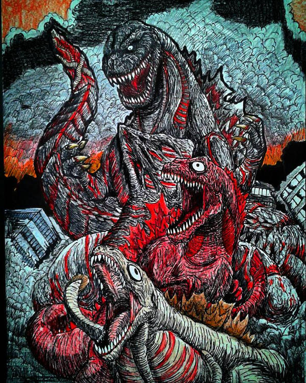 SHIN-GOJIRA/GODZILLA RESURGENCE - Colored version 