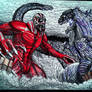 COLOSSAL TITAN VS SHIN-GOJIRA (Colored Version)