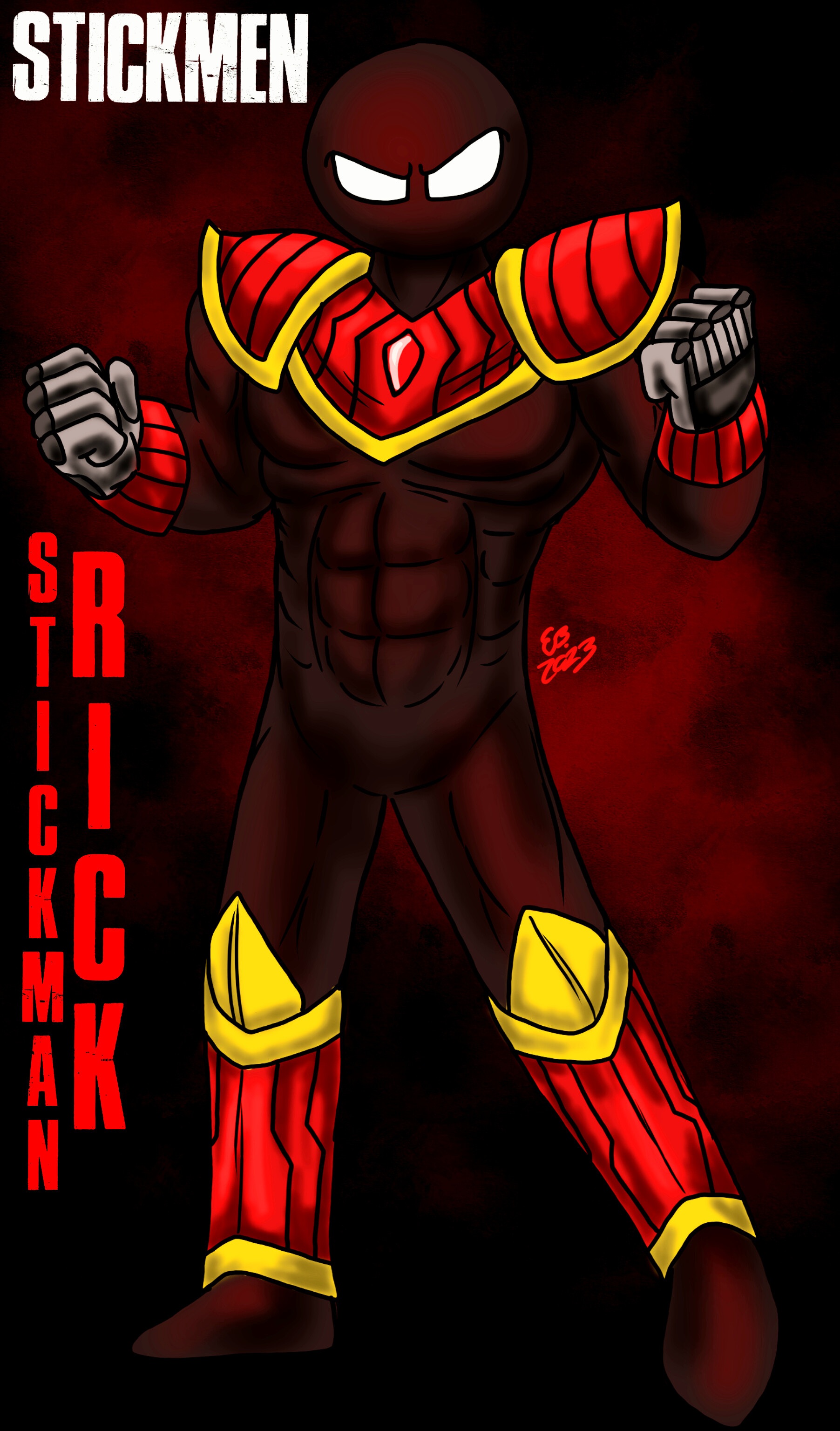 Red Stickman by JawJiggers on DeviantArt