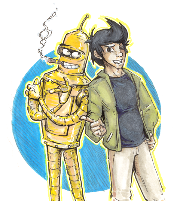 AU fry and bender