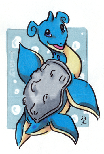 a happy lapras