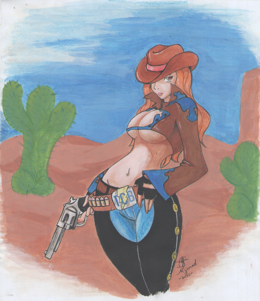 entry for coloring contest for `Wen-M (cowgirl)