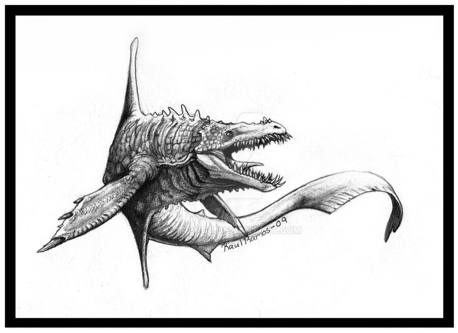 Creature Design: Mosasaur by daitengu on DeviantArt