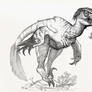 Draw-Dinovember Day-1 Velociraptor