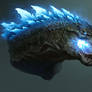 Godzilla Head Design-Atomic Breath