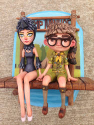 Suzy and Sam piece from Moonrise Kingdom close up