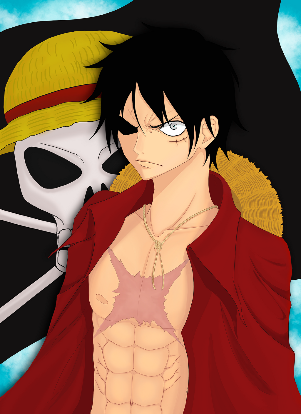 Monkey D Luffy. The King of pirates