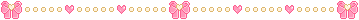 [-ai- ROMANCE] Dark Pink Heart and Bow Divider