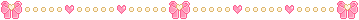 [-ai- ROMANCE] Dark Pink Heart and Bow Divider