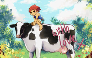 [BeyArMaMo Artbook] Daichi and Cow
