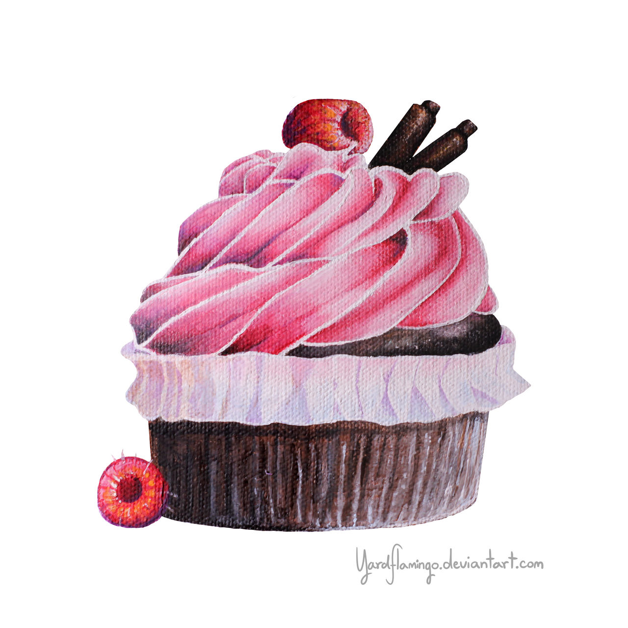 Chocolate Raspberry Cupcake