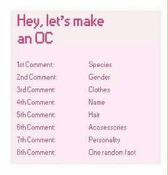 Hey, let's make an oc 