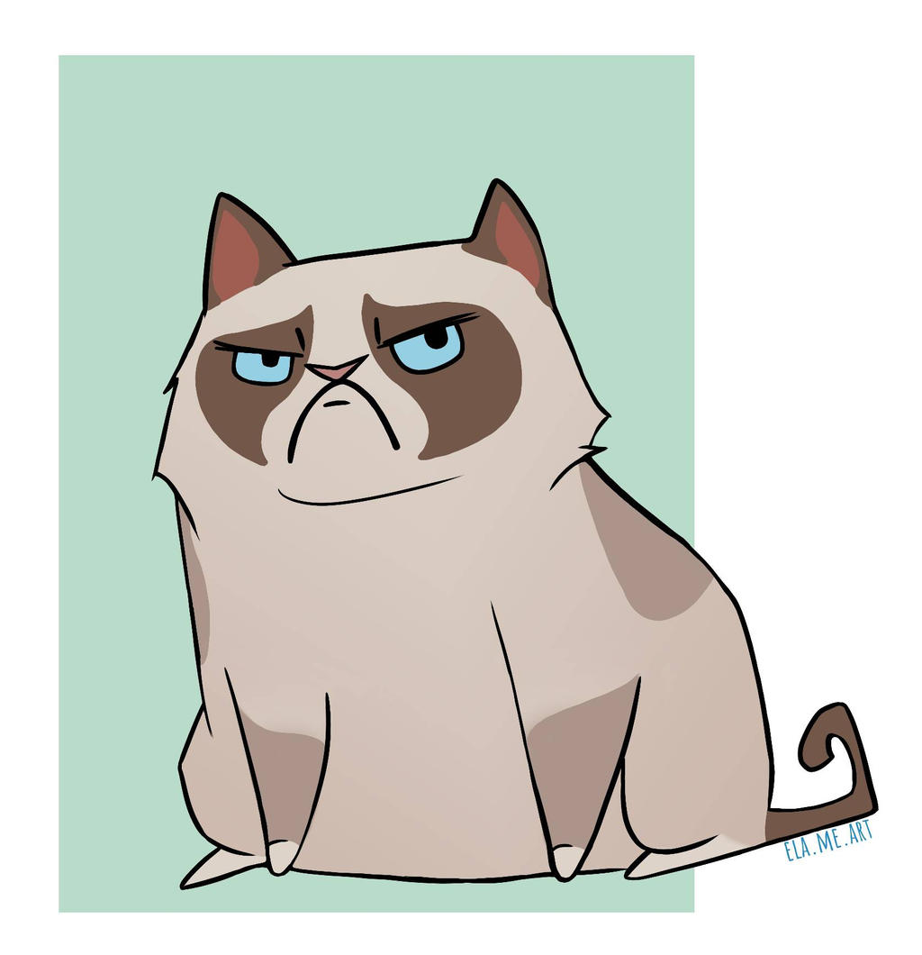 Grumpy friend by ElaMeArt on DeviantArt