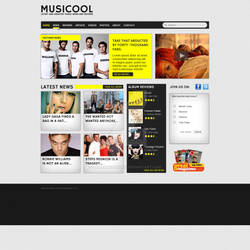 Music magazine webdesign