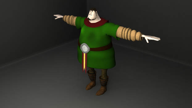 Medieval fat character