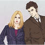 the tenth Doctor and Rose