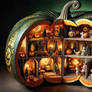 A seasonal Miniature Pumpkin House