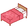 Japanese style bed (pixel art)