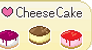 I Love Cheese Cake stamp