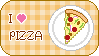 I love pizza stamp