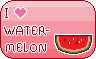 I love watermelon stamp